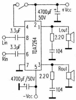 TDA7264功放4脚静音怎么处理的简单介绍